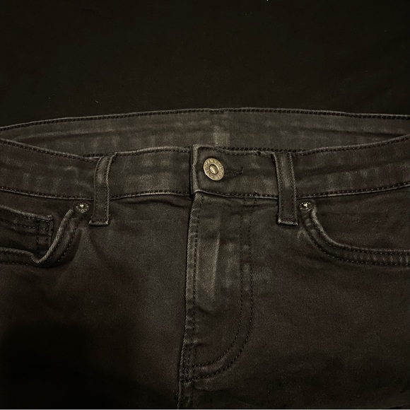 Topman - Mens Super Spray On Skinny Fit Stretch Jeans - Black, 30/30 - Picture 3 of 7